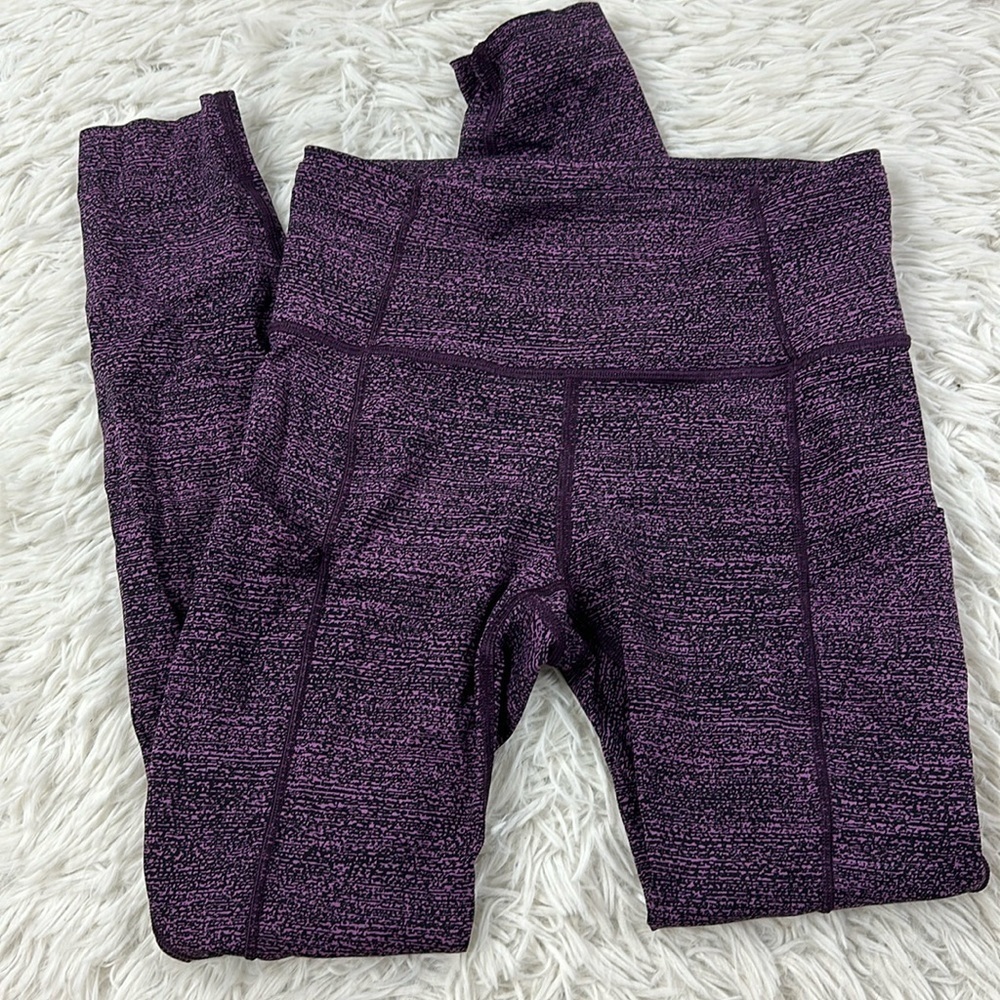 Lululemon Fast & Free 7/8 Tight II (Nulux 25") Salt Dark Mystic Black
